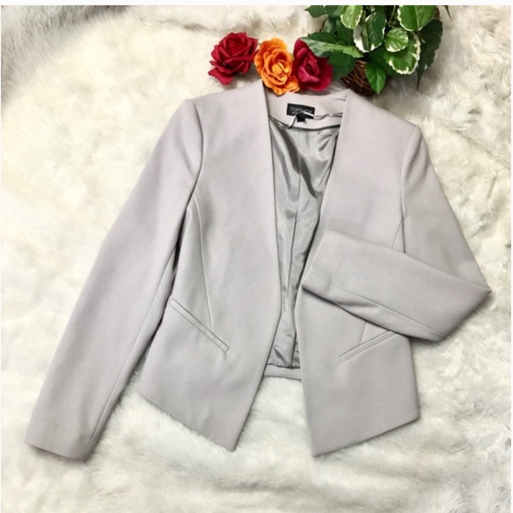 Gray TopShop Blazer - Petite Sizing